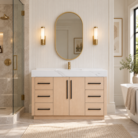 Amara 48" Freestanding Bathroom Vanity with vanity top