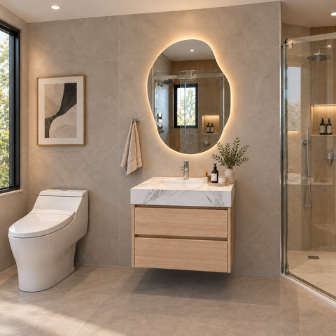 ADA 30" Floating Bathroom Vanity with vanity top